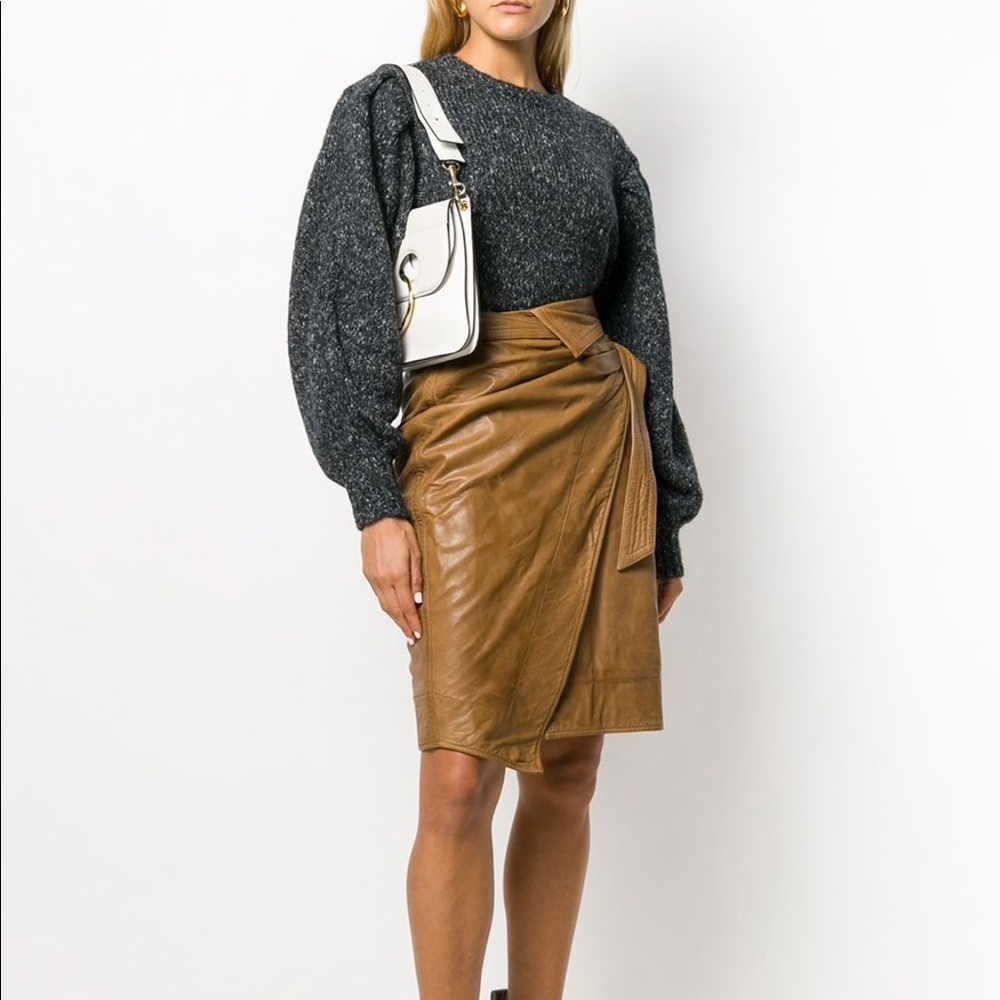 Isabel Marant Etoile Leather Ayeni Skirt